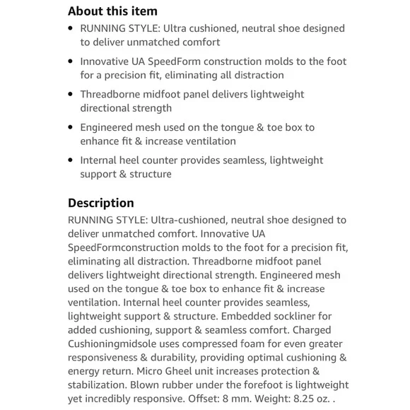 Moving Sale! NWOT Under Armour Speed Form Gemini 3 Purple Size 7.5 Women Running - Picture 10 of 10